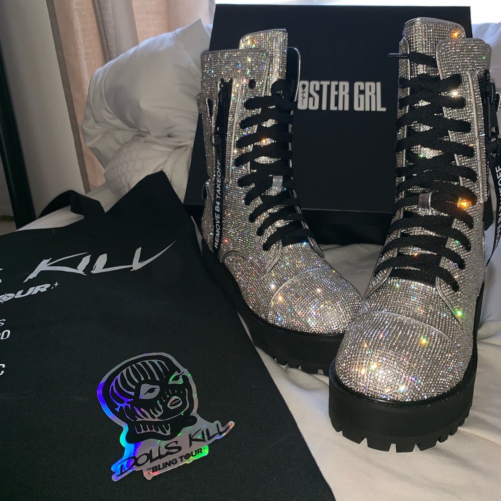 Dolls Kill Billionaire Bling Boots Size 7